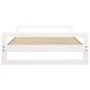 Bett für Hunde aus massiver Kiefer in Weiß 105,5x75,5x28 cm von vidaXL, Betten für Hunde - Ref: Foro24-821488, Preis: 79,27 €...