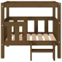 Solid pine wood dog bed in honey brown color, measuring 75.5x63.5x70 cm. by vidaXL, Beds for dogs - Ref: Foro24-822380, Price...