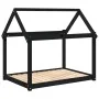 Cama para perros madera maciza de pino negro 111x80x100 cm de vidaXL, Camas para perros - Ref: Foro24-822221, Precio: 74,81 €...