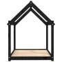 Cama para perros madera maciza de pino negro 111x80x100 cm de vidaXL, Camas para perros - Ref: Foro24-822221, Precio: 74,81 €...