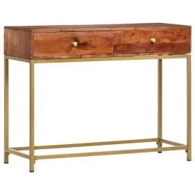 Solid acacia wood console table 100x35x76 cm by vidaXL, Side tables - Ref: Foro24-286175, Price: 143,81 €, Discount: %