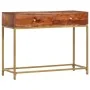 Mesa consola de madera maciza de acacia 100x35x76 cm de vidaXL, Mesas auxiliares - Ref: Foro24-286175, Precio: 143,81 €, Desc...