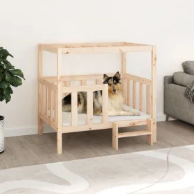 Dog bed solid pine wood 105.5x83.5x100 cm by vidaXL, Beds for dogs - Ref: Foro24-822387, Price: 118,74 €, Discount: %