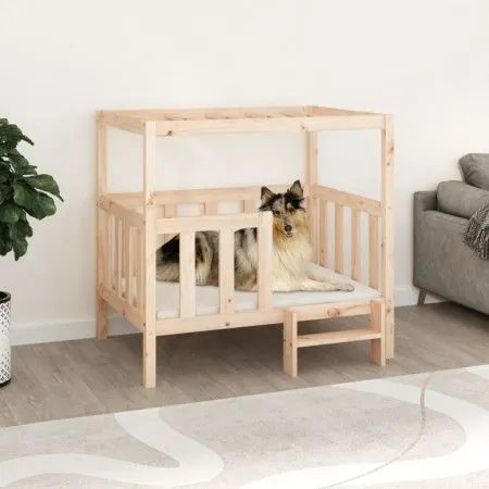 Dog bed solid pine wood 105.5x83.5x100 cm by vidaXL, Beds for dogs - Ref: Foro24-822387, Price: 118,74 €, Discount: %