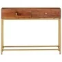 Mesa consola de madera maciza de acacia 100x35x76 cm de vidaXL, Mesas auxiliares - Ref: Foro24-286175, Precio: 143,81 €, Desc...