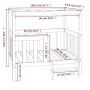 Dog bed solid pine wood 105.5x83.5x100 cm by vidaXL, Beds for dogs - Ref: Foro24-822387, Price: 118,74 €, Discount: %