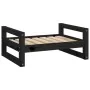 Cama para perros madera maciza de pino negro 65,5x50,5x28 cm de vidaXL, Camas para perros - Ref: Foro24-821476, Precio: 49,14...