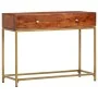 Mesa consola de madera maciza de acacia 100x35x76 cm de vidaXL, Mesas auxiliares - Ref: Foro24-286175, Precio: 143,81 €, Desc...