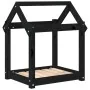 Cama para perros madera maciza de pino negro 61x50x70 cm de vidaXL, Camas para perros - Ref: Foro24-822201, Precio: 40,58 €, ...