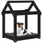 Cama para perros madera maciza de pino negro 61x50x70 cm de vidaXL, Camas para perros - Ref: Foro24-822201, Precio: 40,58 €, ...