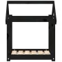Cama para perros madera maciza de pino negro 61x50x70 cm de vidaXL, Camas para perros - Ref: Foro24-822201, Precio: 40,58 €, ...