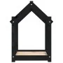 Cama para perros madera maciza de pino negro 61x50x70 cm de vidaXL, Camas para perros - Ref: Foro24-822201, Precio: 40,58 €, ...