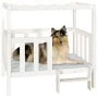 Cama para perros madera maciza de pino blanco 105,5x83,5x100 cm de vidaXL, Camas para perros - Ref: Foro24-822388, Precio: 14...