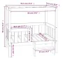 Massivholz Kiefer Hundebett 95,5x73,5x90 cm von vidaXL, Betten für Hunde - Ref: Foro24-822382, Preis: 102,54 €, Rabatt: %