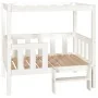Cama para perros madera maciza de pino blanco 95,5x73,5x900 cm de vidaXL, Camas para perros - Ref: Foro24-822383, Precio: 117...