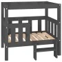 Cama para perros madera maciza de pino gris 75,5x63,5x70 cm de vidaXL, Camas para perros - Ref: Foro24-822379, Precio: 77,52 ...