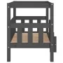 Cama para perros madera maciza de pino gris 75,5x63,5x70 cm de vidaXL, Camas para perros - Ref: Foro24-822379, Precio: 77,52 ...