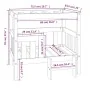 Cama para perros madera maciza de pino gris 75,5x63,5x70 cm de vidaXL, Camas para perros - Ref: Foro24-822379, Precio: 77,52 ...