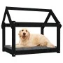 Hundebett aus massivem Schwarzkiefernholz 81x60x70 cm von vidaXL, Betten für Hunde - Ref: Foro24-822211, Preis: 53,57 €, Raba...
