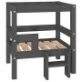 Dog bed solid gray pine wood 55.5x53.5x60 cm by vidaXL, Beds for dogs - Ref: Foro24-822369, Price: 54,49 €, Discount: %