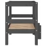 Dog bed solid gray pine wood 55.5x53.5x60 cm by vidaXL, Beds for dogs - Ref: Foro24-822369, Price: 54,49 €, Discount: %