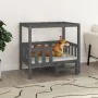 Cama para perros madera maciza de pino gris 95,5x73,5x90 cm de vidaXL, Camas para perros - Ref: Foro24-822384, Precio: 102,66...