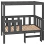 Cama para perros madera maciza de pino gris 95,5x73,5x90 cm de vidaXL, Camas para perros - Ref: Foro24-822384, Precio: 102,66...