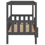 Cama para perros madera maciza de pino gris 95,5x73,5x90 cm de vidaXL, Camas para perros - Ref: Foro24-822384, Precio: 102,66...