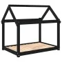 Cama para perros madera maciza de pino negro 101x70x90 cm de vidaXL, Camas para perros - Ref: Foro24-822216, Precio: 72,64 €,...