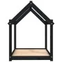 Cama para perros madera maciza de pino negro 101x70x90 cm de vidaXL, Camas para perros - Ref: Foro24-822216, Precio: 72,64 €,...