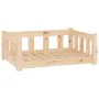 Cama para perros madera maciza de pino 75,5x55,5x28 cm by vidaXL, Beds for dogs - Ref: Foro24-833253, Price: 52,84 €, Discoun...