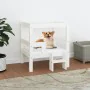 Hundebett aus massivem Kiefernholz weiß 55,5x53,5x60 cm von vidaXL, Betten für Hunde - Ref: Foro24-822368, Preis: 66,25 €, Ra...