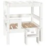 Hundebett aus massivem Kiefernholz weiß 55,5x53,5x60 cm von vidaXL, Betten für Hunde - Ref: Foro24-822368, Preis: 66,25 €, Ra...