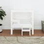 Hundebett aus massivem Kiefernholz weiß 55,5x53,5x60 cm von vidaXL, Betten für Hunde - Ref: Foro24-822368, Preis: 66,25 €, Ra...