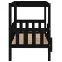Cama para perros madera maciza de pino negro 95,5x73,5x90 cm by vidaXL, Beds for dogs - Ref: Foro24-822386, Price: 97,37 €, D...