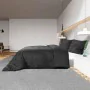 Bettbezug-Set aus heller Mikrofaser in Schwarz, 135 x 200 cm von vidaXL, Bettbezüge - Ref: Foro24-135974, Preis: 16,86 €, Rab...