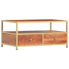 Mesa de centro de madera maciza de acacia 90x50x40 cm de vidaXL, Mesas de centro - Ref: Foro24-286187, Precio: 174,62 €, Desc...