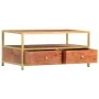 Mesa de centro de madera maciza de acacia 90x50x40 cm de vidaXL, Mesas de centro - Ref: Foro24-286187, Precio: 174,60 €, Desc...