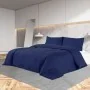 Marineblaues Bettwäsche-Set aus heller Mikrofaser, 135 x 200 cm von vidaXL, Bettbezüge - Ref: Foro24-136006, Preis: 27,88 €, ...