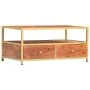 Mesa de centro de madera maciza de acacia 90x50x40 cm de vidaXL, Mesas de centro - Ref: Foro24-286187, Precio: 174,60 €, Desc...