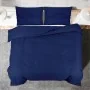 Juego de funda nórdica microfibra ligera azul marino 155x220 cm de vidaXL, Fundas de nórdico - Ref: Foro24-136007, Precio: 17...