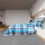 Bettwäscheset aus blauer und grauer Baumwolle, 220 x 240 cm von vidaXL, Bettbezüge - Ref: Foro24-136067, Preis: 29,46 €, Raba...