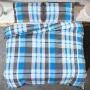 Blue and gray cotton duvet cover set 220x240 cm by vidaXL, Duvet covers - Ref: Foro24-136067, Price: 29,46 €, Discount: %