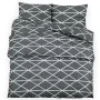 Graues Bettbezug-Set aus Baumwolle, 135 x 200 cm von vidaXL, Bettbezüge - Ref: Foro24-136053, Preis: 22,83 €, Rabatt: %