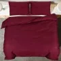 Burgundy light microfiber duvet cover set 155x220 cm by vidaXL, Duvet covers - Ref: Foro24-136039, Price: 18,90 €, Discount: %