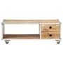 Massiver Couchtisch aus rohem Mangoholz, 89 x 59 x 33 cm von vidaXL, Couchtisch - Ref: Foro24-323408, Preis: 130,50 €, Rabatt: %