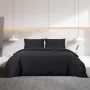 Juego de funda nórdica algodón negro 155x220 cm by vidaXL, Duvet covers - Ref: Foro24-136119, Price: 29,96 €, Discount: %