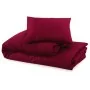Burgunderrotes Bettbezug-Set aus Baumwolle, 135 x 200 cm von vidaXL, Bettbezüge - Ref: Foro24-136182, Preis: 38,79 €, Rabatt: %