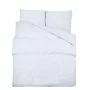 Bettwäsche-Set aus weißer Baumwolle, 140 x 200 cm von vidaXL, Bettbezüge - Ref: Foro24-136161, Preis: 25,22 €, Rabatt: %