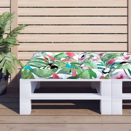 Multicolored fabric cushion for pallets 70x70x12 cm by vidaXL, Cushions for chairs and sofas - Ref: Foro24-360486, Price: 31,...